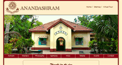 Desktop Screenshot of anandashram.org
